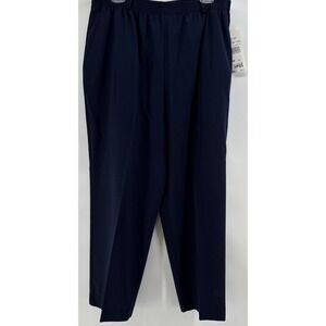 Koret Women's Elastic Waist Pull On Navy Pants Size 16 Short
